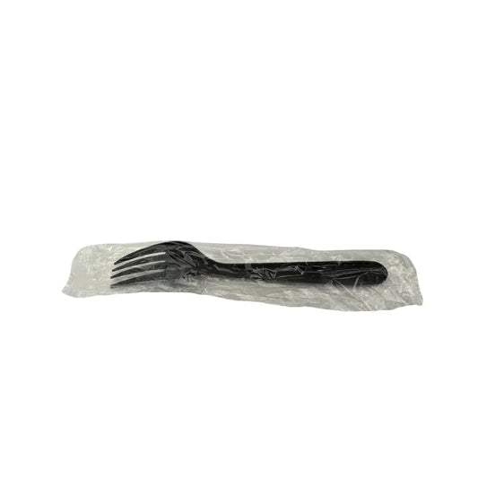 7" Heavy Black Plastic FORK (Individual Warp) - 1000/Case APC
