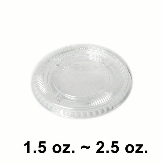 Dart Plastic Lid for 1.5 to 2.5 oz. Plastic Portion Cup - 2500/Case