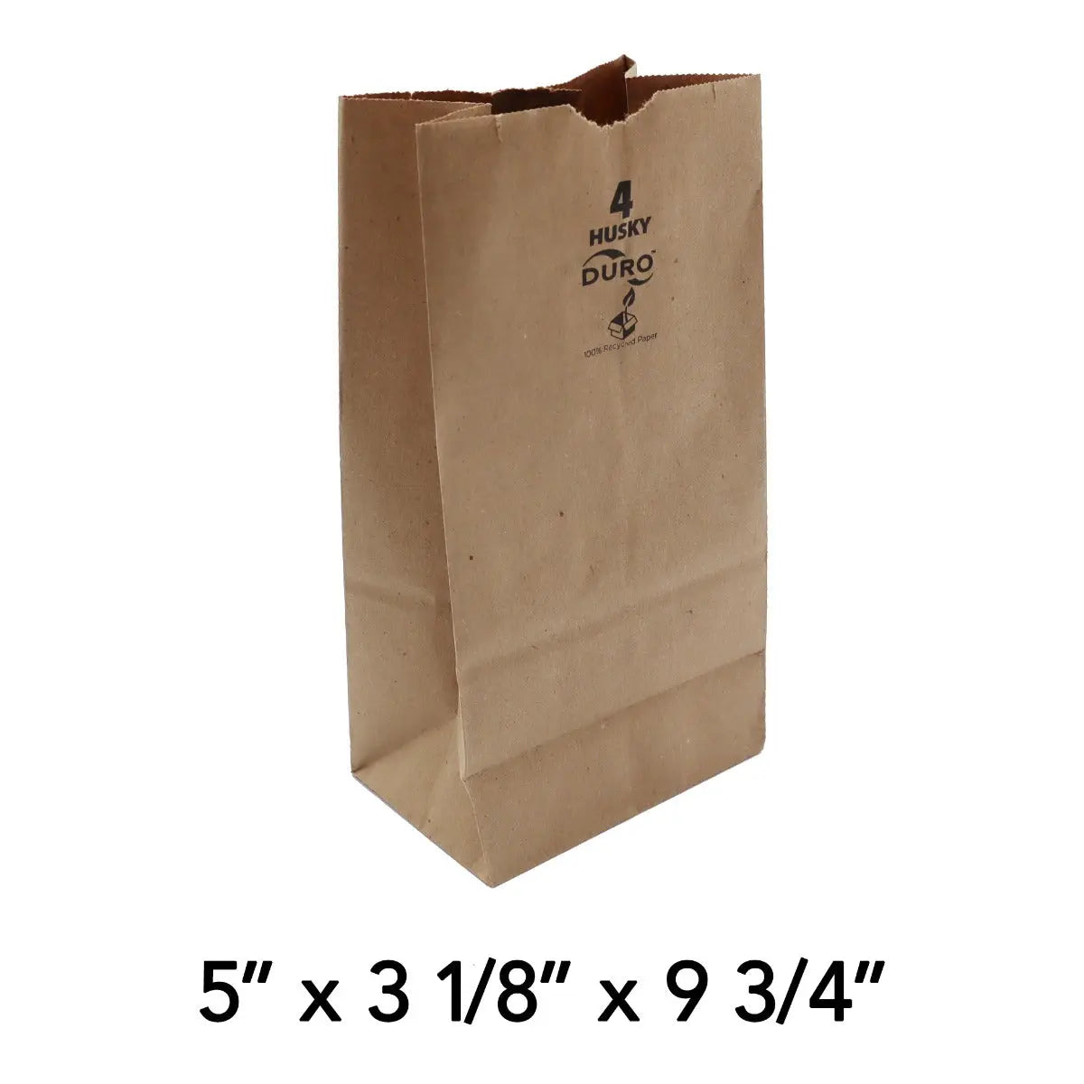 Duro Husky Heavy Duty 4 lb Kraftpaper Bag 400 Case - restaurant supplies wholesale