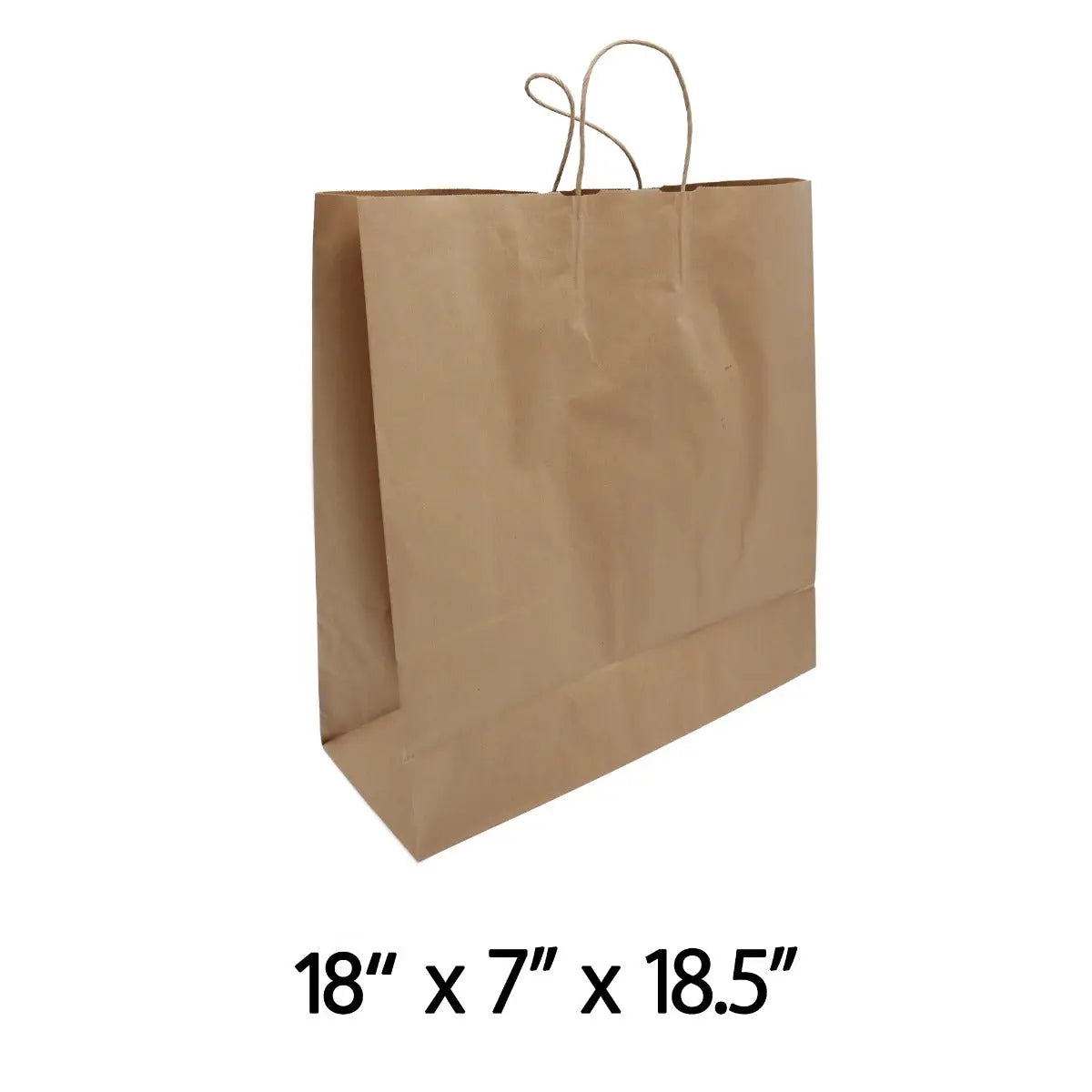 18 X 7 X 18 5 Jumbo Size Paperbag with Handle 200 - restaurant supplies wholesale