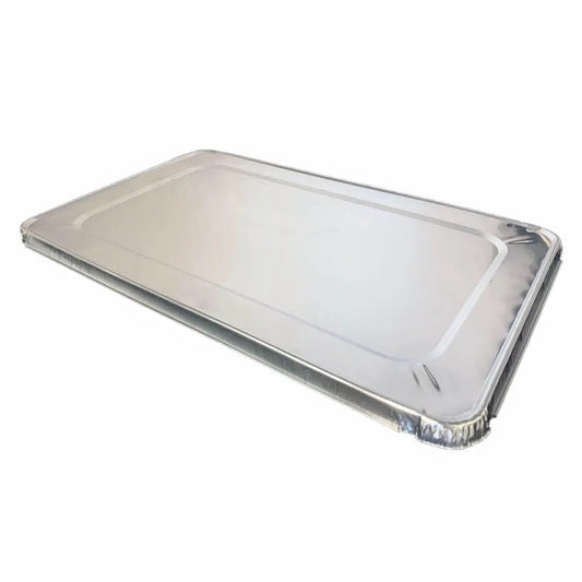 WS Full Size 21" X 13" X 0.75" Rectangular Aluminum Foil Steam Table Pan Lid - 40/Case SUPERWIN