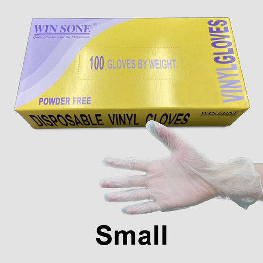 WS POWDER FREE DISPOSABLE VINYL GLOVE S 1000