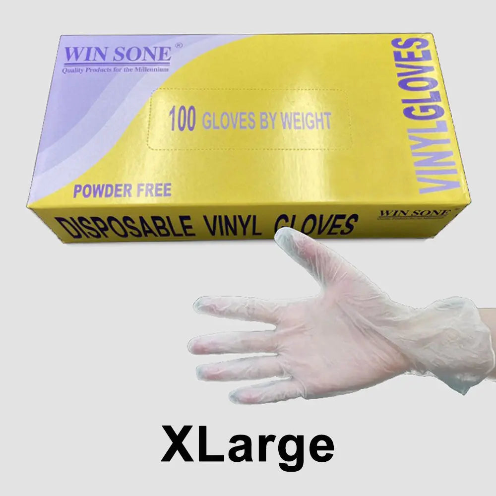 WinSone X Large Clear Vinyl Glove 1000 Case - restaurant supplies wholesale