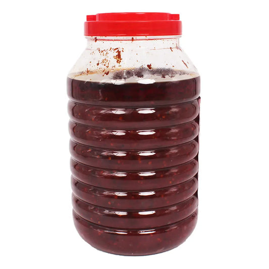 Juancheng Broad Bean Paste w/Chili Oil 4 kg/Bottle - 4 Bottles/Case Shunda