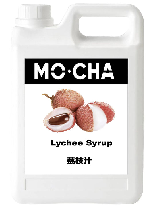 Mocha Yuherbau Lychee Syrup 5.5 lbs/Bottle - 4 Bottles/Case