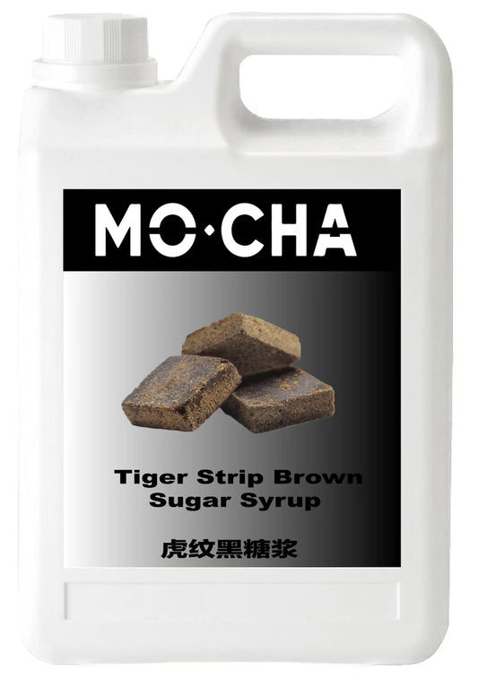 Mocha Tiger Stripes Brown Sugar Syrup 5.5 lbs/Bottle - 4 Bottles/Case