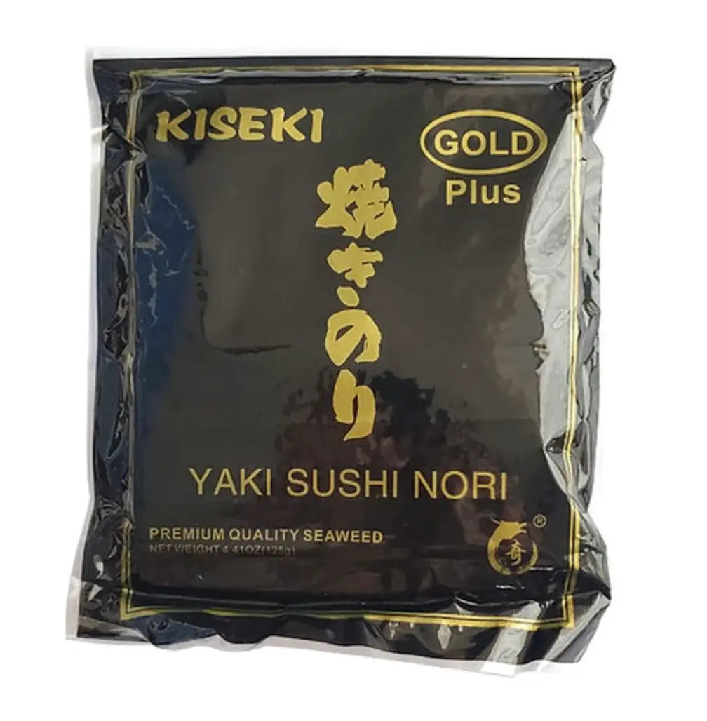 Yaki Sushi Nori Roasted Seaweed Full Cut Sheet Gol - sushi tray restaurant supplies
