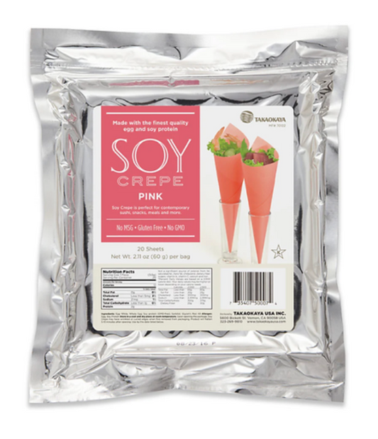 Soy Crepe Soypaper Pink, 20pc*6bag