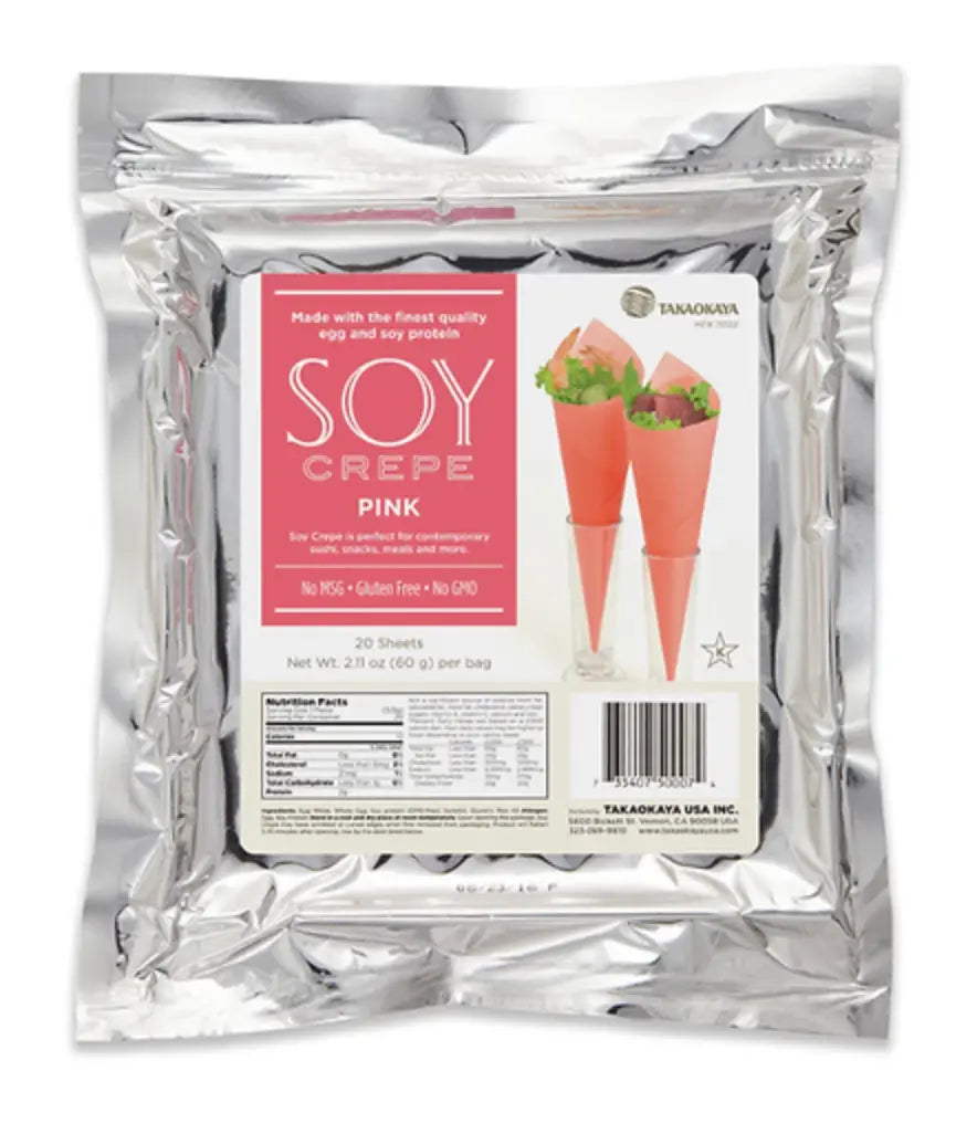 Soy Crepe Soypaper Pink 20pc 6bag - restaurant supplies wholesale