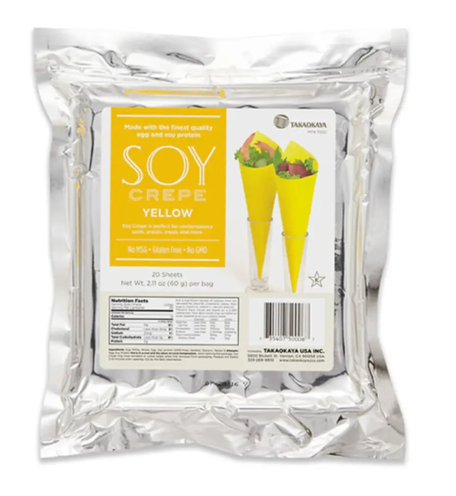 Soy Crepe Soypaper Yellow 20pc 6bag - restaurant supplies wholesale