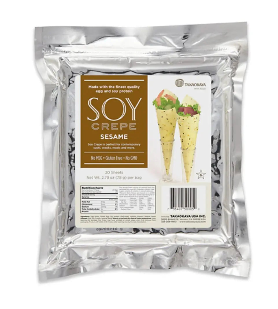 Soy Crepe Soypaper Sesame 20pc 6bag - restaurant supplies wholesale