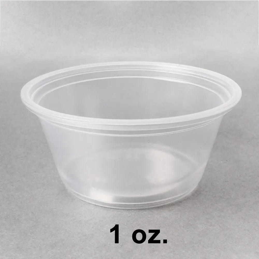 1 oz Clear Plastic Portion Cup Not Combo 2500 Case - disposable cup restaurant