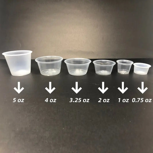 2 oz. Clear Plastic Portion Cup (Not Combo) - 2000/Case HW