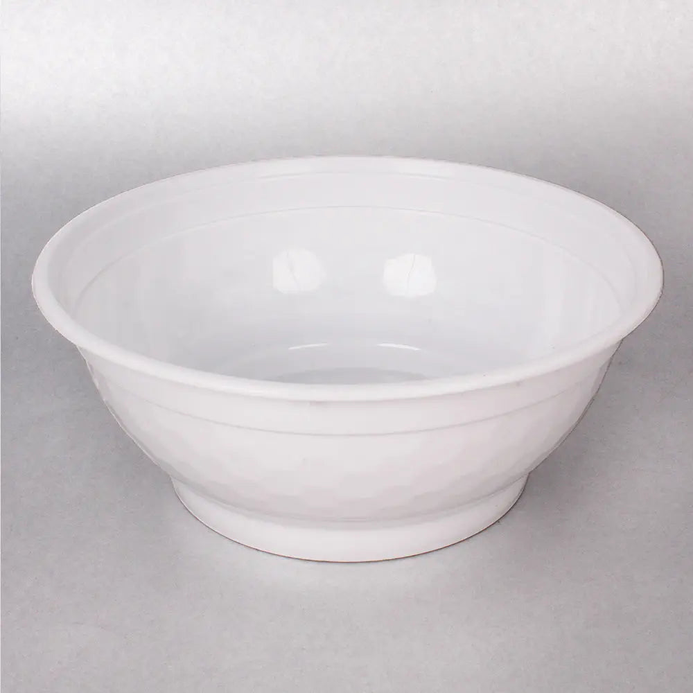 FH 36 oz. Round White Plastic Deli Container With Clear Dome Lid - 150/Case FUHE