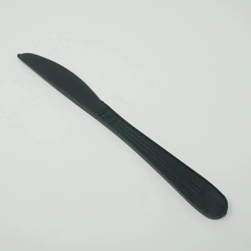 7 1/2" Heavy Black Plastic Knife - 1000/Case JJ