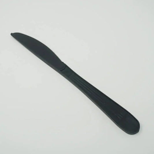 7 1/2" Heavy Black Plastic Knife - 1000/Case JJ
