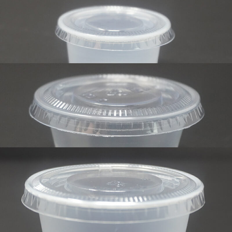 Plastic Lid for 0.75 to 1oz. Plastic Portion Cup - 2500/Case