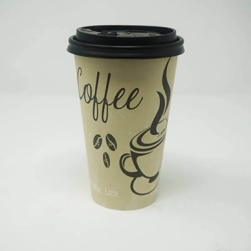 10 to 20 oz. Black Plastic Coffee Cup Dome Lid - 1000/Case APC
