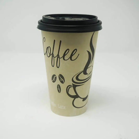10 to 20 oz. Black Plastic Coffee Cup Dome Lid - 1000/Case APC