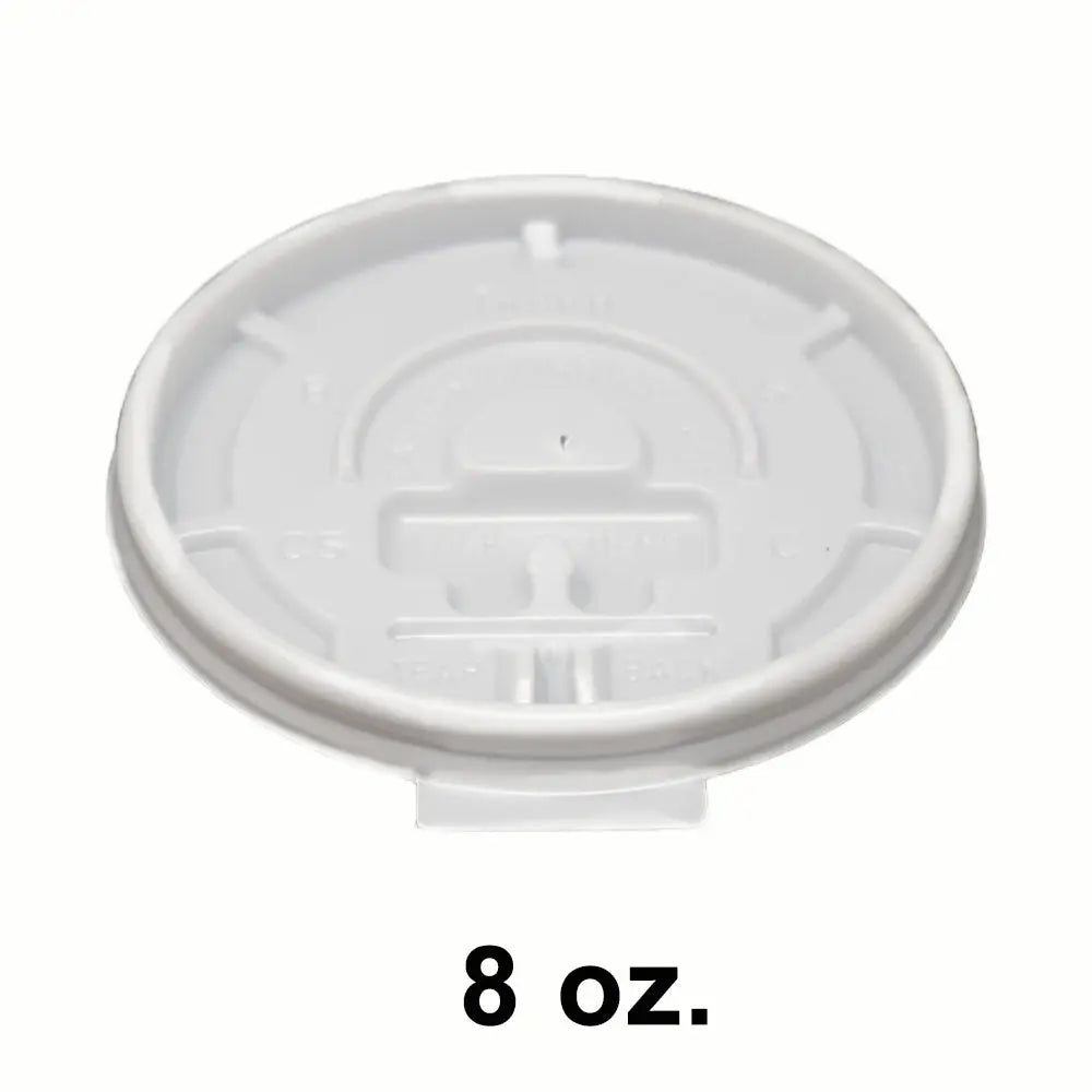 8 oz White Fold Back Plastic Coffee Cup Lid 1000 C - disposable cup restaurant