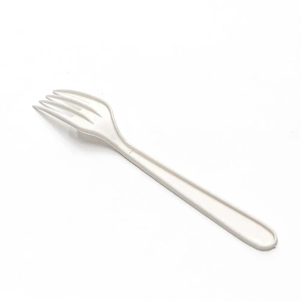 7" Heavy White Plastic Fork - 1000/Case JJ