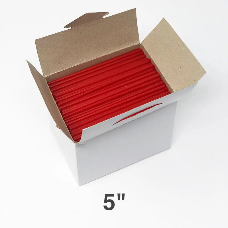 5 Small Red Plastic Coffee Stirrer 9000 Case - restaurant supplies wholesale