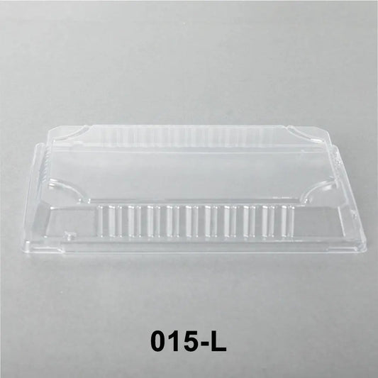 TZ Black 8 1/2" X 5 1/4" X 5/8" Plastic Rectangular Sushi Tray Container with Lid - 1000/Case TZ