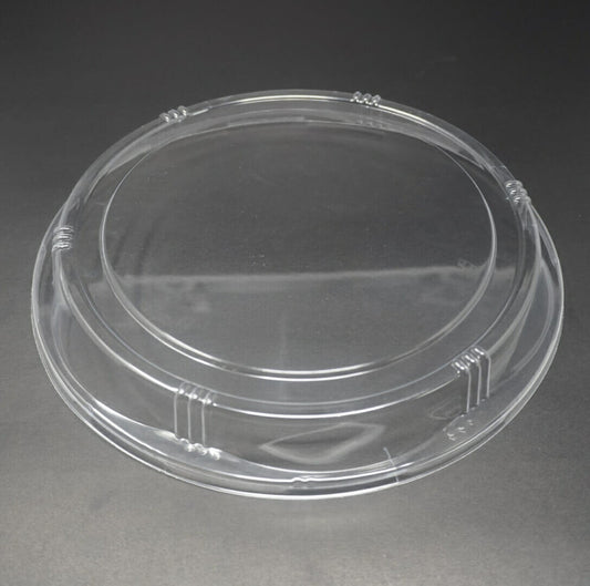 53 Round Flower Pattern Plastic Party Tray Set 9 1/2" X 7/8" - 150/Case