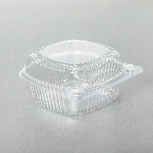 12 oz. Square Clear Plastic Container (J038) - 240/Case