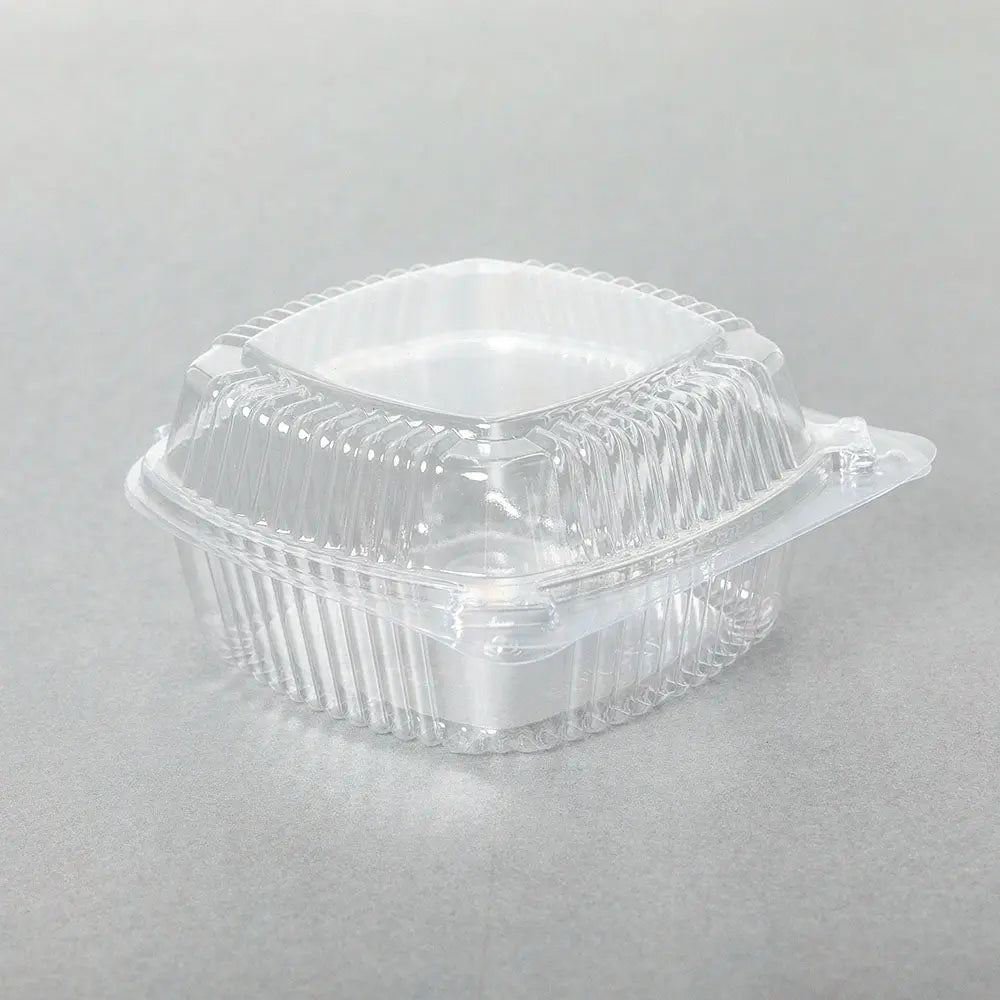 J038 Square Clear Plastic Container 12 oz. - 240/Case TZ