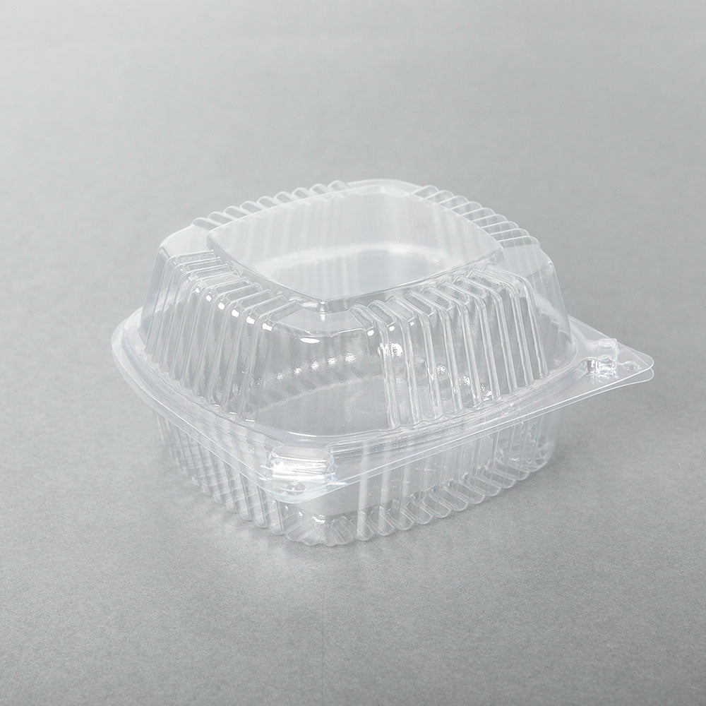 J048 Square Clear Plastic Container 16 oz. - 240/Case
