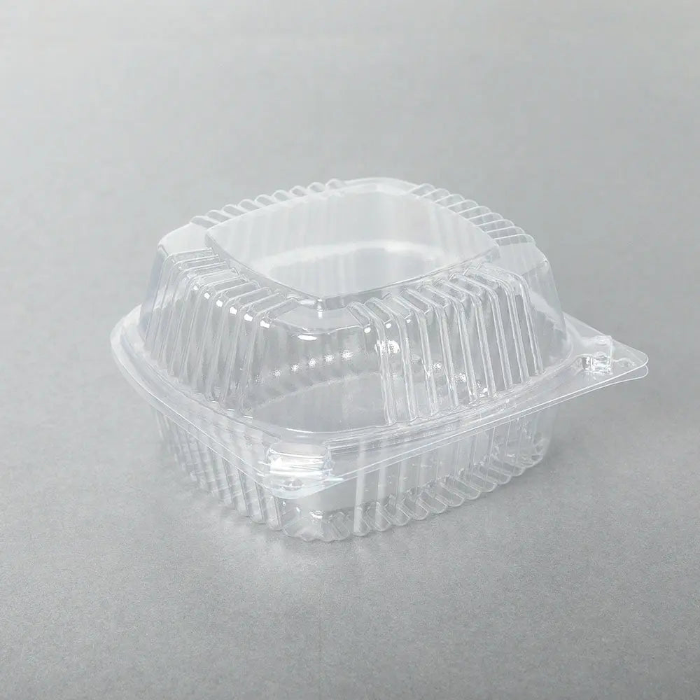 J048 Square Clear Plastic Container 16 oz. - 240/Case TZ