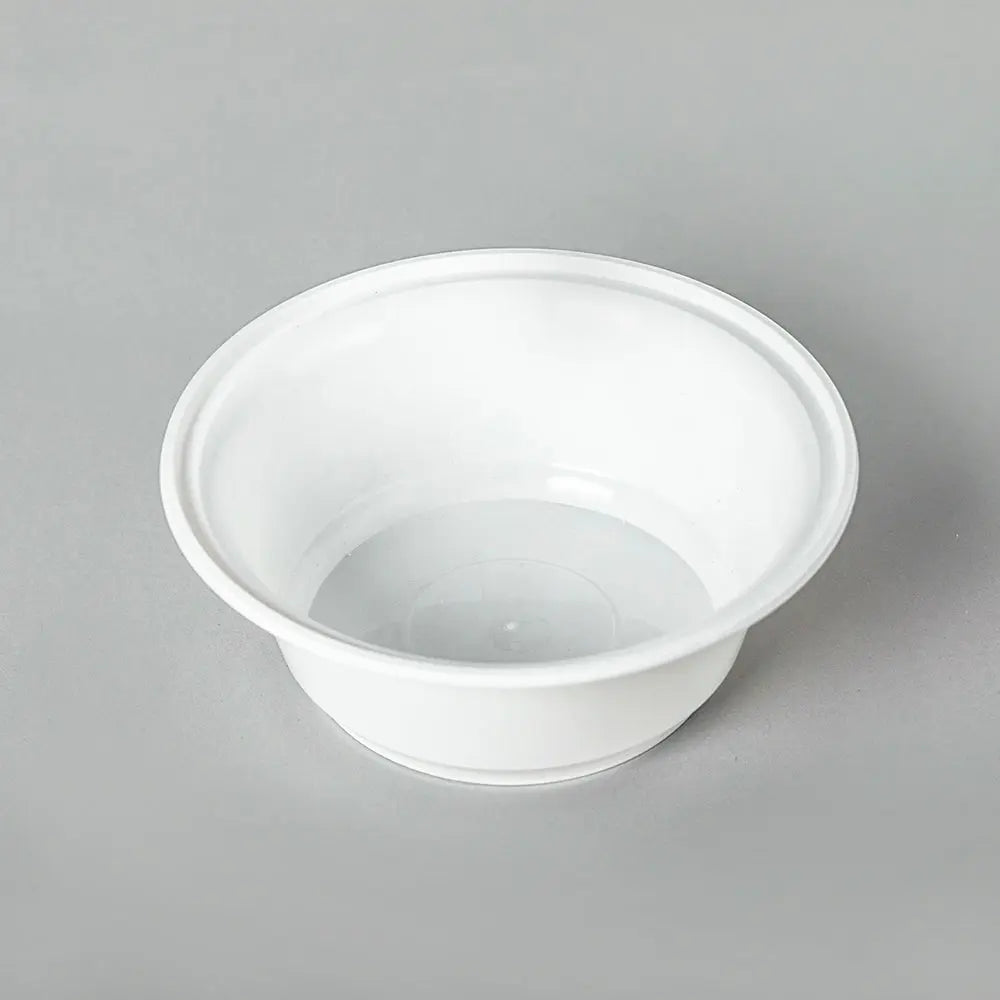 AHD 30 oz. Round White Plastic Container Base 8320 (Not Combo) - 200/Case APC