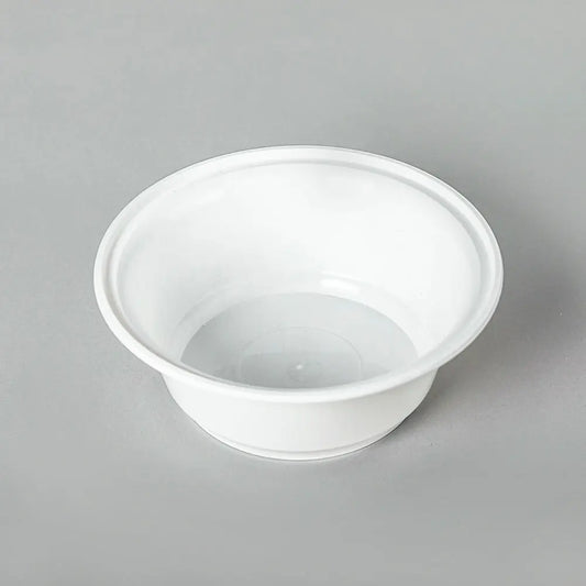 AHD 30 oz. Round White Plastic Container Base 8320 (Not Combo) - 200/Case APC