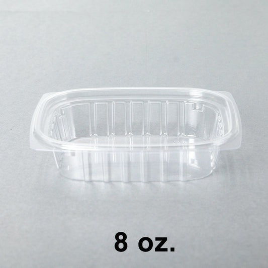 Dart 8 oz. Rectangular Clear Plastic Container Base (C8DER) (Not Combo) -  1008/Case