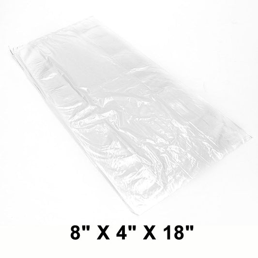 LDPE Clear Flat Bag 8" X 4" X 18" - 260/Case