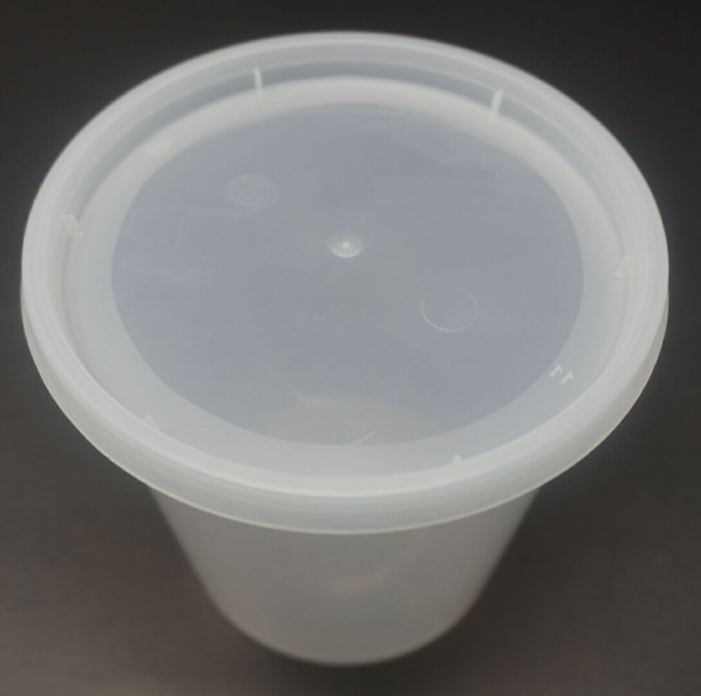 16 oz. Round Clear Plastic Soup Container Set - 240/Case
