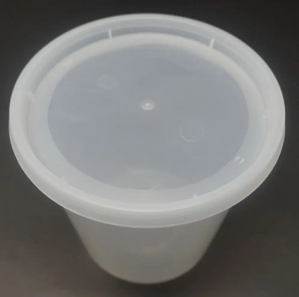 16 oz. Round Clear Plastic Soup Container Set - 240/Case HT