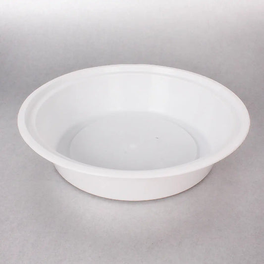 HT 24 oz. Round White Plastic Container Set - 150/Case HT