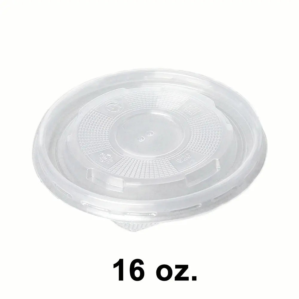 Round Clear Plastic Lid for 16 oz Soup Container 5 - food container disposable