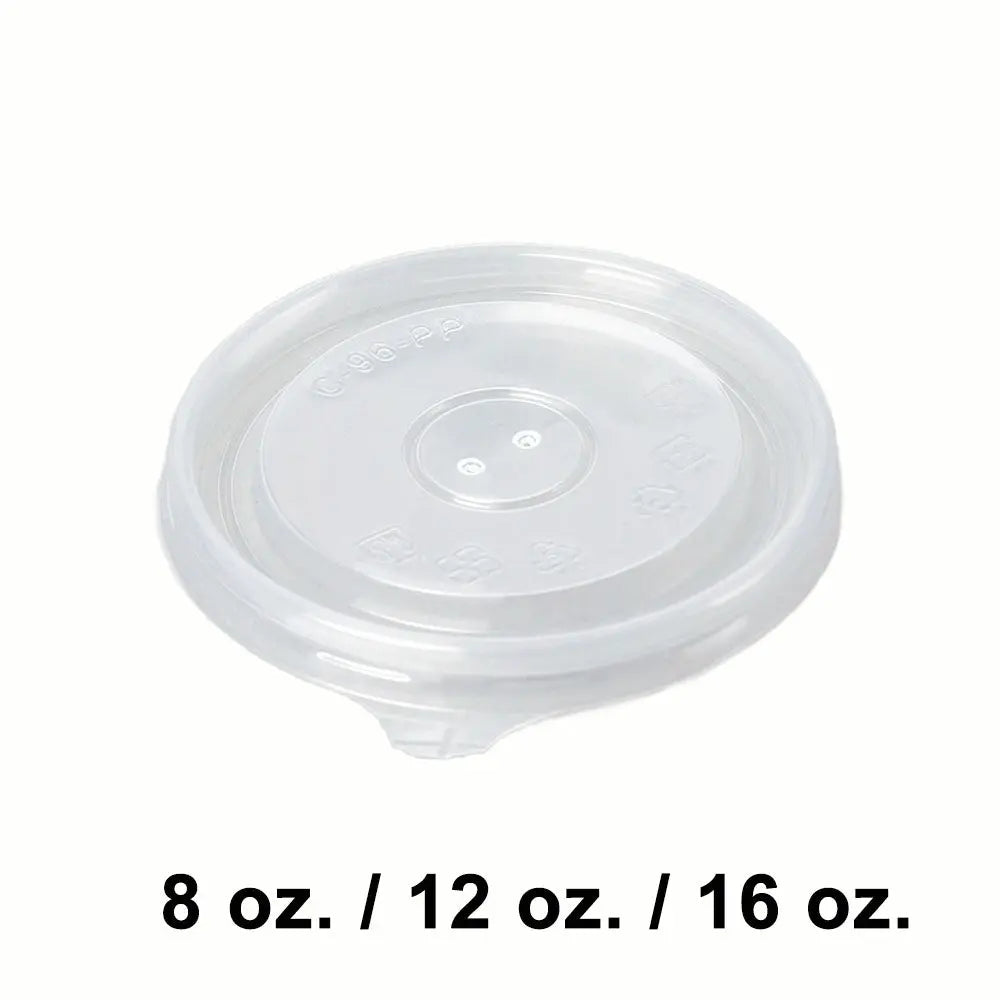 12 OZ PAPER SOUP CONTAINER Set (2 base+1 lid) 1000SET FH