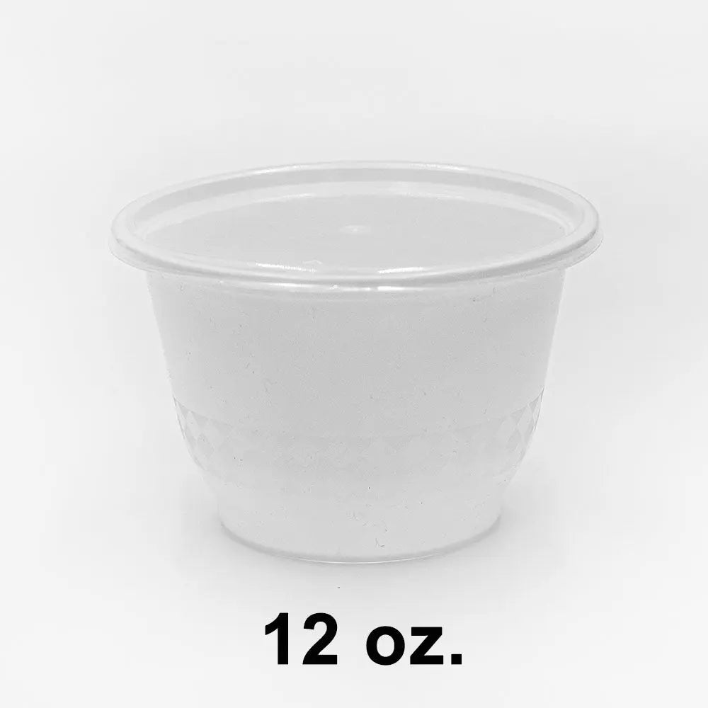 12 oz Round White Plastic Bowl Set B12 240 Case - restaurant bowl wholesale
