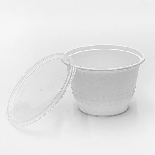 12 oz. Round White Plastic Bowl Set (B12) - 240/Case HT