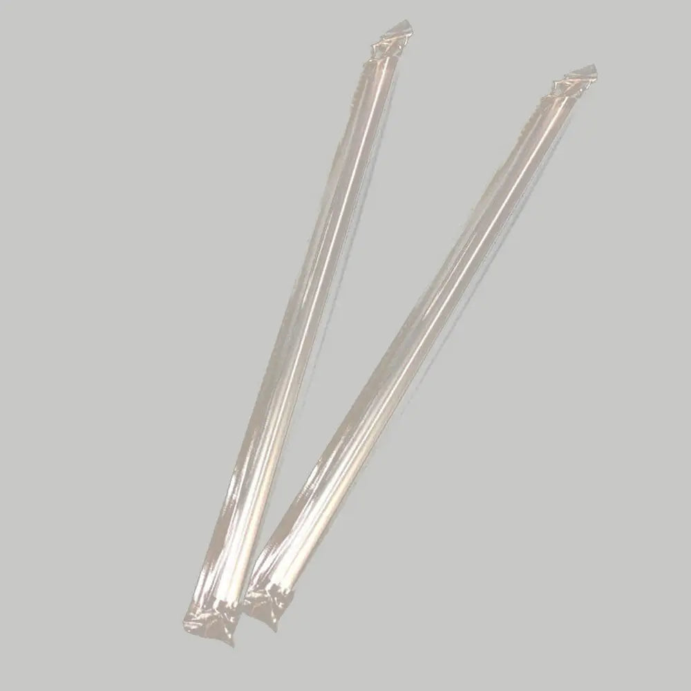 Clear Wraped Plastic Pointed Straw 8 5 4000 Case - restaurant supplies wholesale