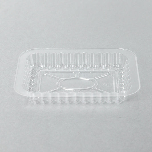Rectangular Clear Plastic Lid For 1 lb. Aluminum Foil Steam Table Pan - 1000/Case