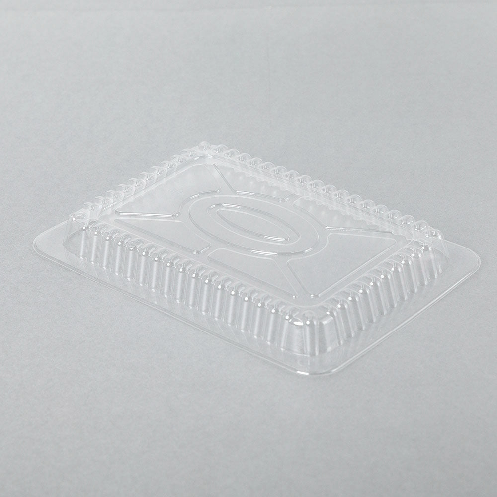 Rectangular Clear Plastic Lid For 1.5-2.25 lb. Aluminum Foil Steam Table Pan - 500/Case