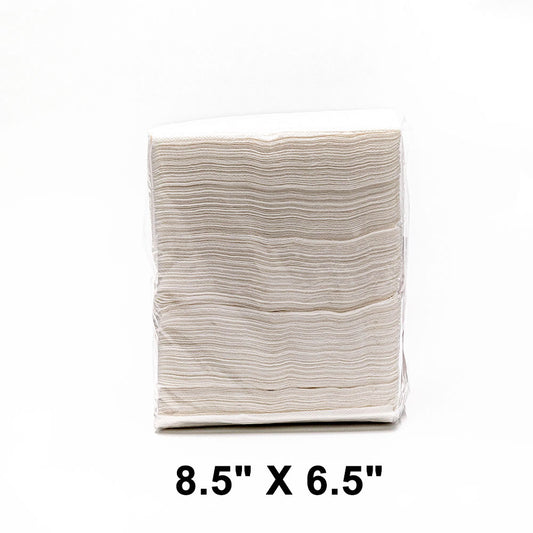 HW 8.5" X 6.5" White Dispenser Napkin - 5500/Case