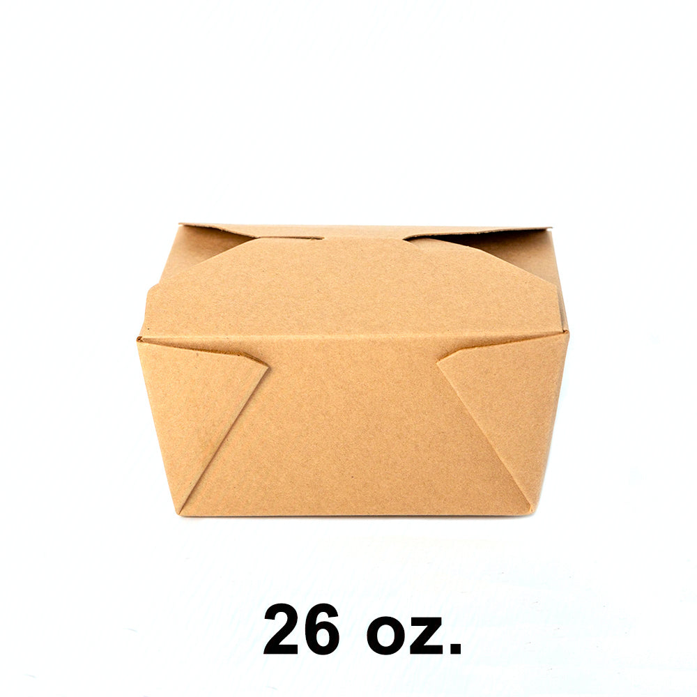 牛皮纸折叠纸 #1 食品盒 26 盎司 - 450/箱