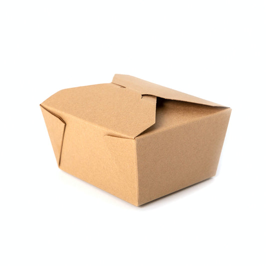 Kraft Folded Paper #1 Food Box 26 oz. - 450/Case