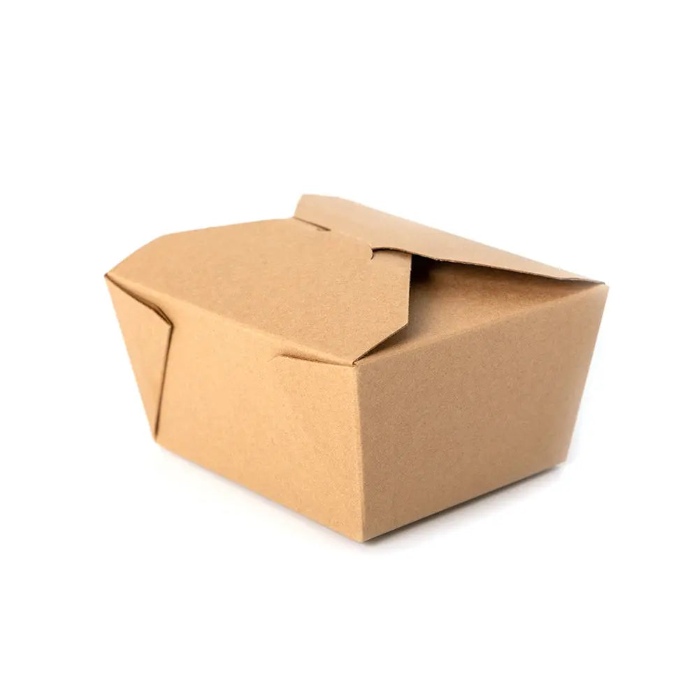 Kraft Folded Paper #1 Food Box 26 oz. - 450/Case APC